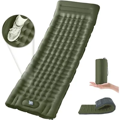 Llit inflable de càmping amb bomba de peu